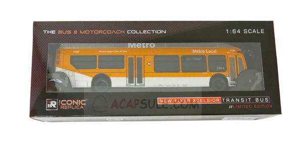 Los Angeles Metro Rt150 1/64 Scale New Flyer Xcelsior XN40 Transit Bus Diecast Model
