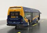 Alexandria DASH Route 35 to Pentagon 1/87 Scale Proterra ZX5 Electric Transit Bus Diecast Model