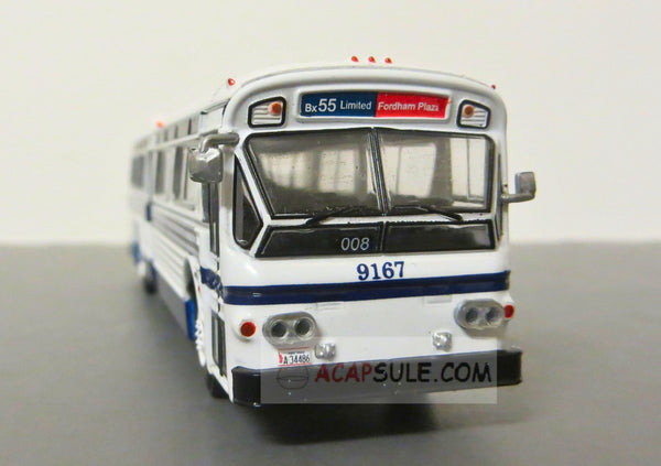 New York City MTA Bx55 Limited to Fordham Plaza  1/87 Scale Flxible 53102 New Look Transit Bus Diecast Model