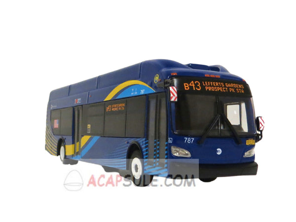 NYC MTA B43 1/64 Scale New Flyer Xcelsior XN40 Tranist Bus Diecast Model
