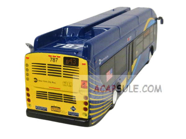 NYC MTA B43 1/64 Scale New Flyer Xcelsior XN40 Tranist Bus Diecast Model