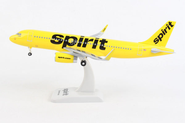 Hogan Spirit Airlines Airbus A320 1/200 Scale Model w Gears & Stand