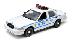 1/18 Scale NYPD Ford Crown Victoria Interceptor with Lights and Sound Diecast Model