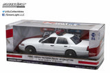 1/18 Scale White Ford Crown Victoria Interceptor with Lights and Sound Diecast Model