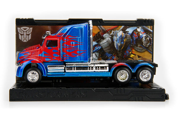 Transformers 1/64 Scale Optimus Prime Western Star 5700 XE Phantom Diecast Trailer with Display by Jada