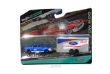 Maisto Design Tow & Go 2004 Ford F-150 with Car Trailer 1/64 Model