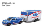 Maisto Design Tow & Go 2004 Ford F-150 with Car Trailer 1/64 Model