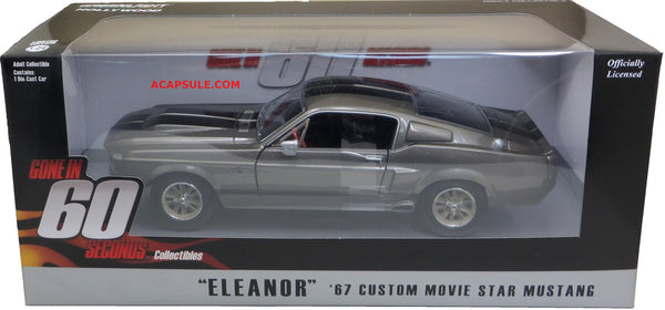 Gone in 60 Seconds Eleanor 1967 Custom Grey Ford Mustang 1/24 Scale Diecast Model