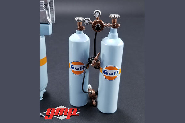 GMP 1/18 Scale Diecast Metal Gulf Garage Shop Tool Set