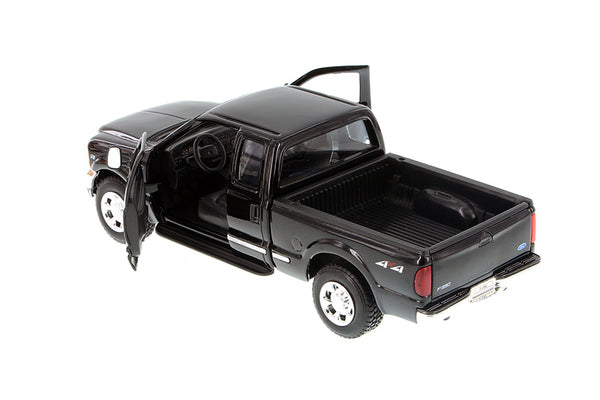 Black 1999 Ford F-350 Pick Up 1/24 Scale Diecast Model with Window Box