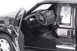 Black 1999 Ford F-350 Pick Up 1/24 Scale Diecast Model with Window Box