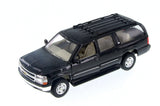 Black 2001 Chevrolet Suburban 1/27 Scale Diecast Model with Window Box by Welly