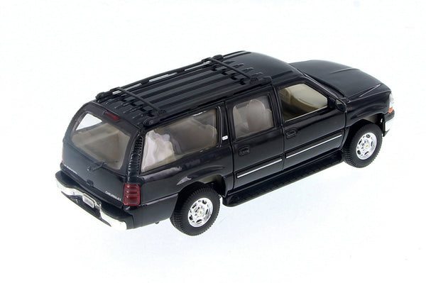 Black 2001 Chevrolet Suburban 1/27 Scale Diecast Model with Window Box by Welly