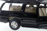 Black 2001 Chevrolet Suburban 1/27 Scale Diecast Model with Window Box by Welly