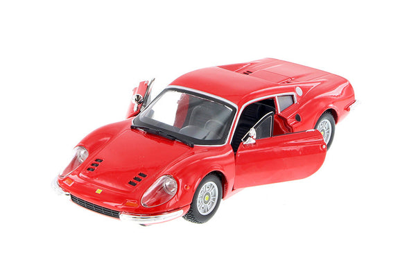 Red Ferrari 246 GT 1/24 Scale Diecast Model by Burago