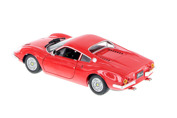 Red Ferrari 246 GT 1/24 Scale Diecast Model by Burago