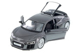 Grey Audi R8 V10 Plus 1/24 Scale Diecast Model by Maisto
