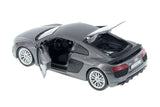 Grey Audi R8 V10 Plus 1/24 Scale Diecast Model by Maisto