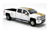 Greenlight Acme Hurst Performance 2018 Chevrolet Silverado 3500  and Camaro SS and Heavy Duty Car Hauler 1/64 Diecast Model
