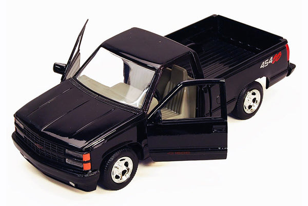 1/24 Scale 1992 Black Chevrolet 454 SS Pick Up Diecast Model (NO BOX)