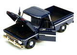 Blue 1966 Chevrolet C10 Fleetside Pick Up 1/24 Scale Diecast Model