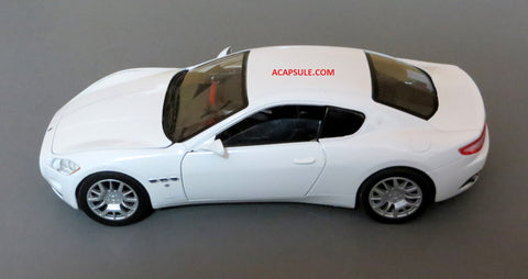White Maserati Gran Turismo 1/24 Scale Diecast Model – Acapsule