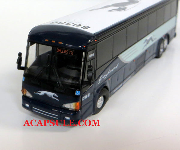Greyhound 86306 to Dallas - 1/87 Scale MCI D4505 Motorcoach Diecast Model