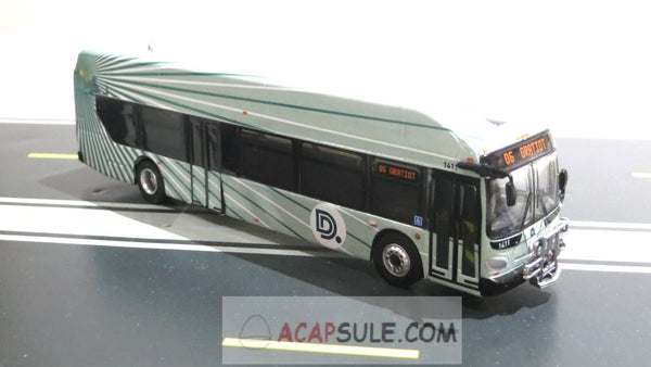 DDOT Detriot 1/87 Scale New Flyer Xcelsior XN40 Tranist Bus Diecast Model
