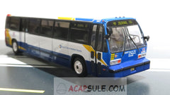 Red & Tan Bus Rte 99 to Journal Square 1/87 Scale TMC RTS Transit Bus Diecast Model