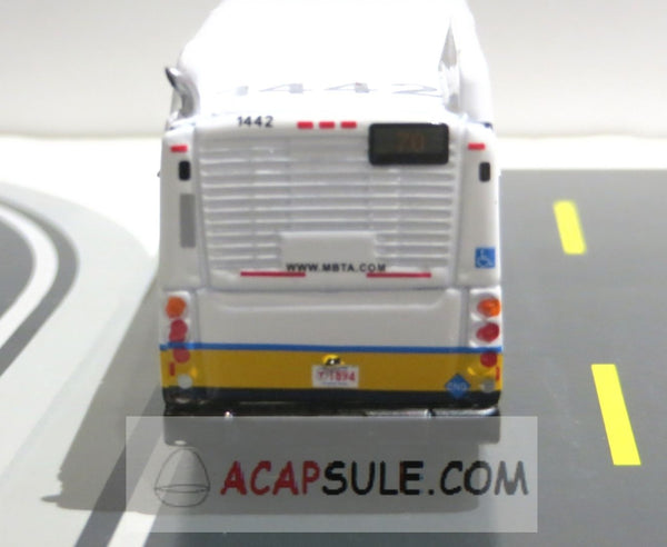 MBTA Boston #1442 Route 77 Harvard 1/87 Scale New Flyer Xcelsior Transit Bus Model