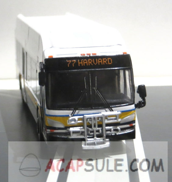 MBTA Boston #1442 Route 77 Harvard 1/87 Scale New Flyer Xcelsior Transit Bus Model
