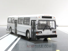 White Blank Version of MCI Classic Transit Bus in 1/87 Scale Diecast Model by Iconic Replica