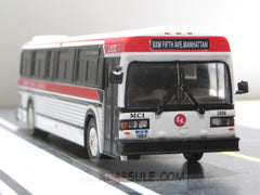 Liberty Lines Express Route BXM MCI Classic Transit Bus in 1/87 Scale Diecast Model