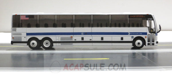 MTA New York City Route SIM10 Prevost X3-45 in 1/87 Scale Diecast Model