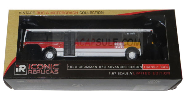 San Francisco Muni 1980 Grumman 870 Transit Bus 1/87 Scale Diecast Model