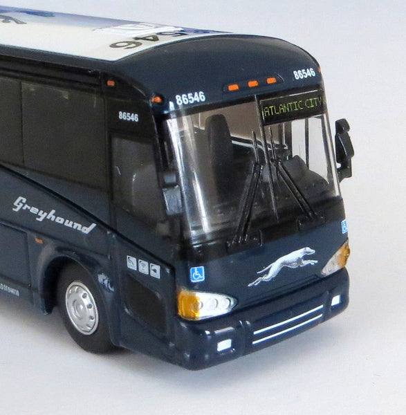 Greyhound 86546 to Atlantic City - 1/87 Scale MCI D4505 Motorcoach Diecast Model