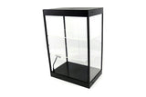 Large LED Light Display Case with 2 Adjustable Shelves (Black) Ideal for 1/24 Scale Cars