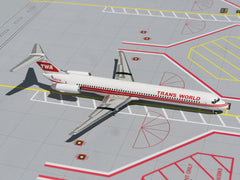 Gemini Jets TWA McDonnell Douglas MD-82 1/250 Scale Diecast Model