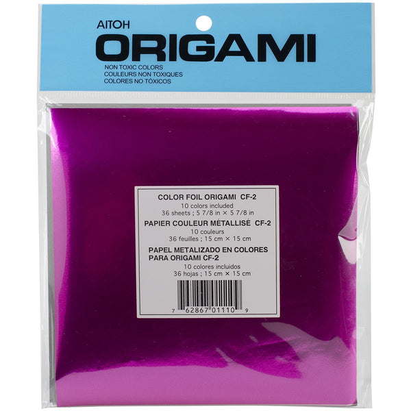 Foil Origami Paper, 5.875 by 5.875-Inch, 36-Pack