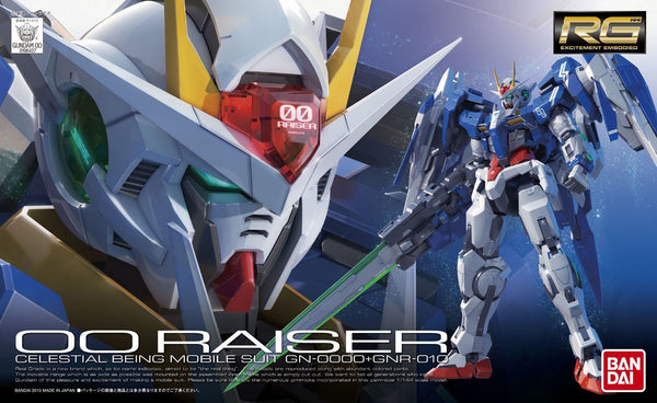 Gundam 00 Raiser Celestial Being Mobile Suit Real Grade 1/144 Scale Model Kit