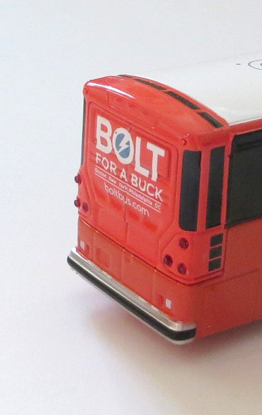 Bolt Bus #0889 to Washington DC - 1/87 Scale MCI D4505 Motorcoach Diecast Model