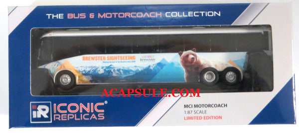 Brewster Sightseeing - 1/87 Scale MCI D4505 Motorcoach Diecast Model