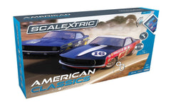 Scalextric ARC One, American Classics Set (Includes 1969 Chevy Camaro and 1969 Ford Mustang Boss Slot Car, Tracks and Controller)