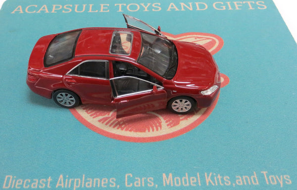 Red Toyota Camry Diecast Car with Pullback Action