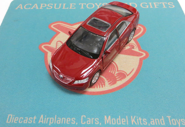 Red Toyota Camry Diecast Car with Pullback Action