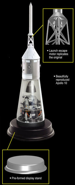 Apollo 10 1/72 Scale Model Kit with CSM + LM + LES