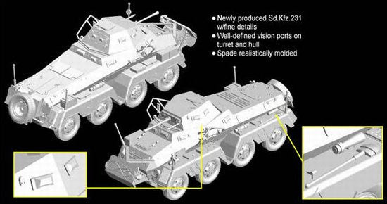 1/72 Sd.Kfz.231 Schwerer Panzerspahwagen (8-Rad) Model Kit