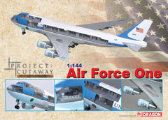 Dragon Air Force One Boeing VC-25A (747-200B) 1/144 Model w Cutaway Views