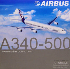 Airbus Corporate A340-500 1/400 Model w/ Stand & Gears