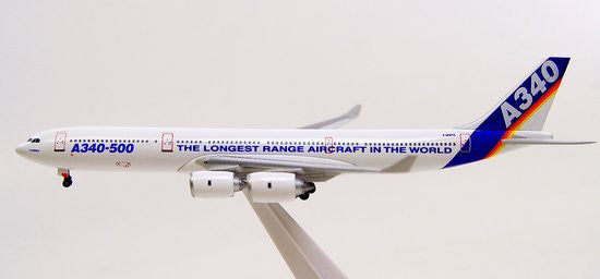 Airbus Corporate A340-500 1/400 Model w/ Stand & Gears